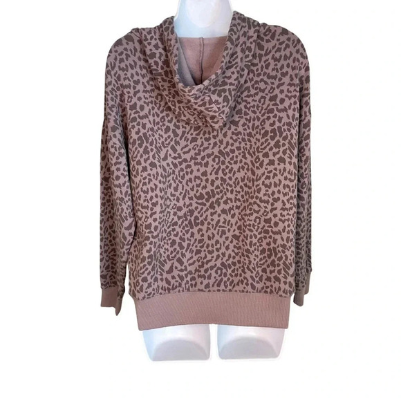 Buffalo David Bitton Animal Print Hoodie - Size S - Cozy Oversized Sweatshirt - Picture 5 of 11